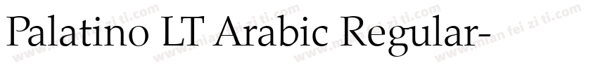 Palatino LT Arabic Regular字体转换